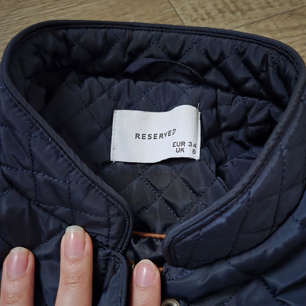 Reserved Navy Quilted Jacket - image 3
